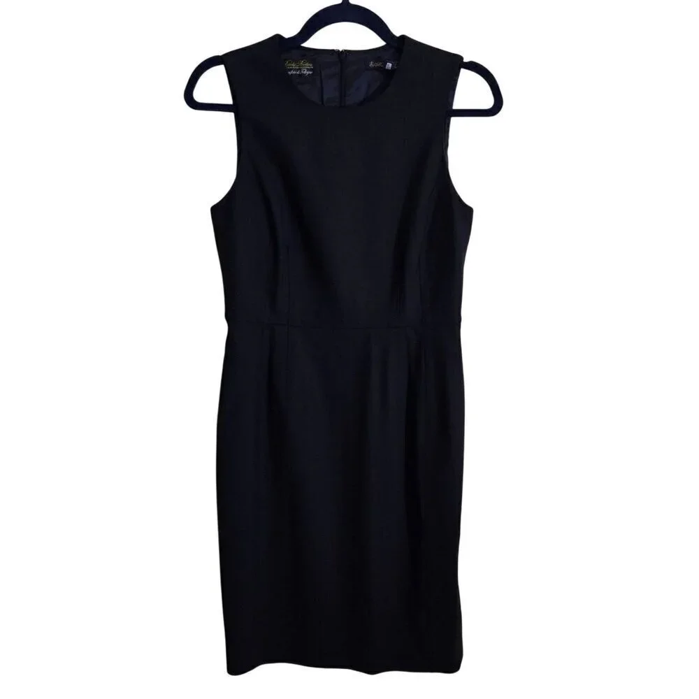 Lanificio Di Tolligno Brooks Brothers The Essential Stretch Sheath Dress Navy Si - Picture 2 of 10